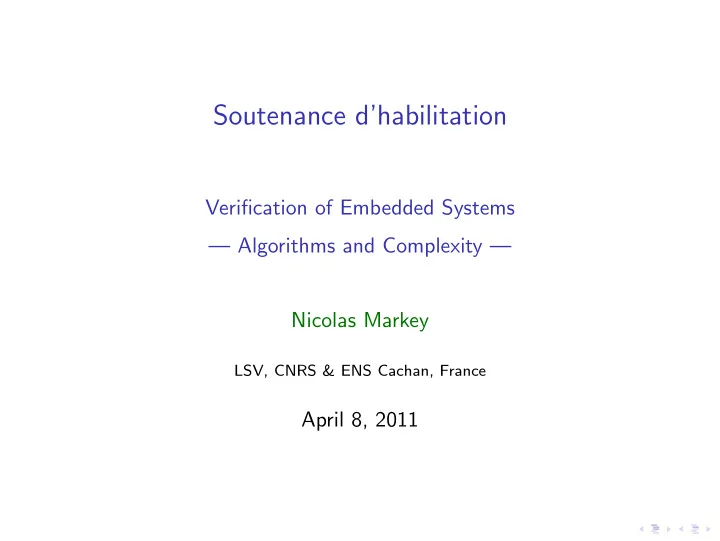 soutenance d habilitation