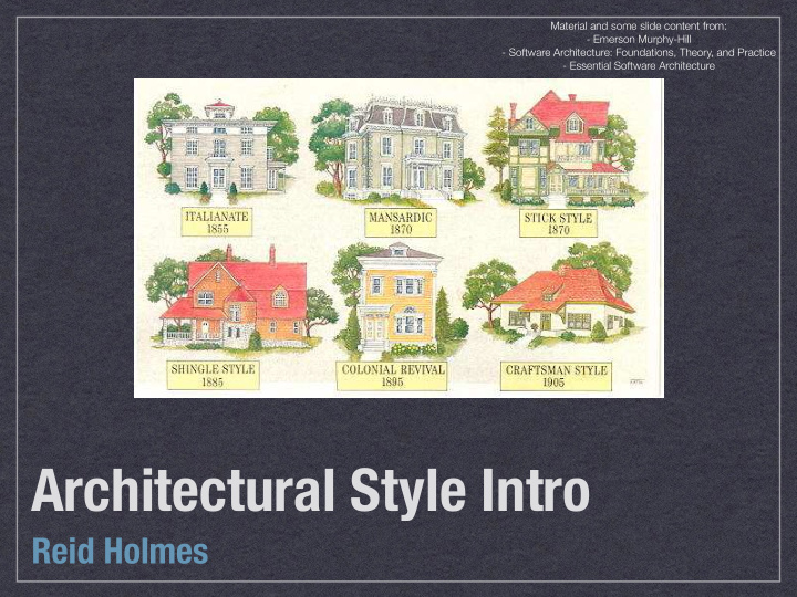 architectural style intro