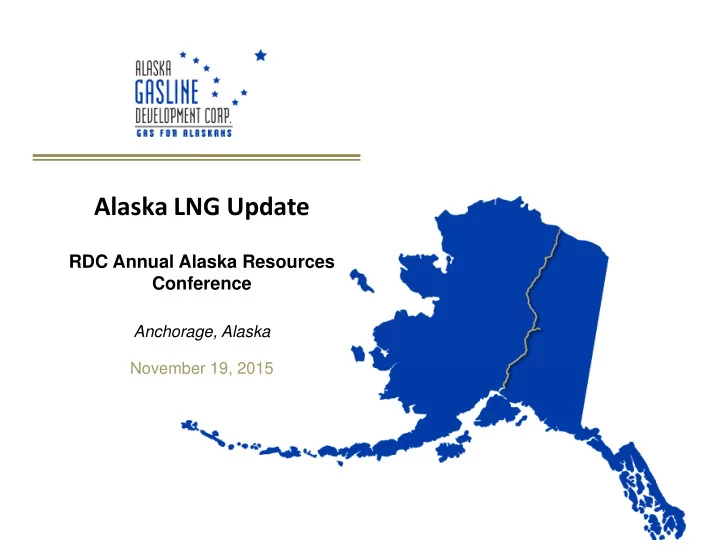 alaska lng update