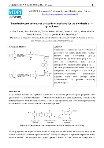 MOL2NET, 2017 , 3, doi:10.3390/mol2net-03-xxxx  2  benzylsubstituted 4-quinolones, potential