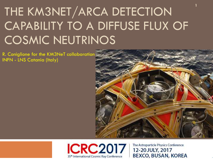 the km3net arca detection capability to a diffuse flux of