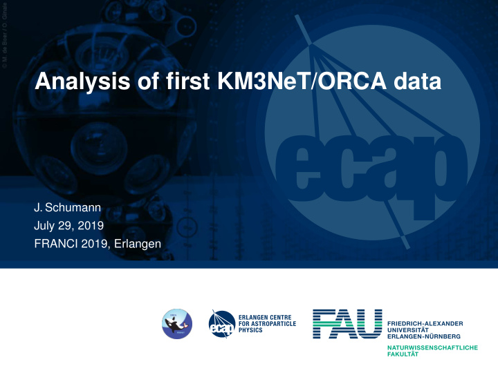 analysis of first km3net orca data