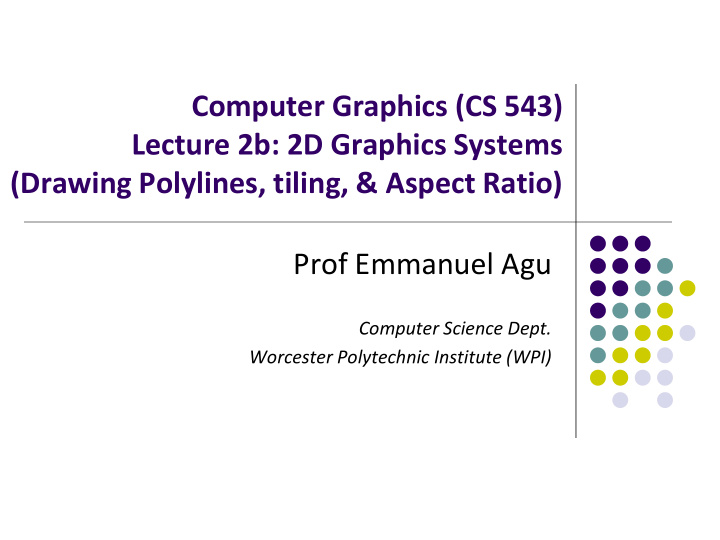 computer graphics cs 543