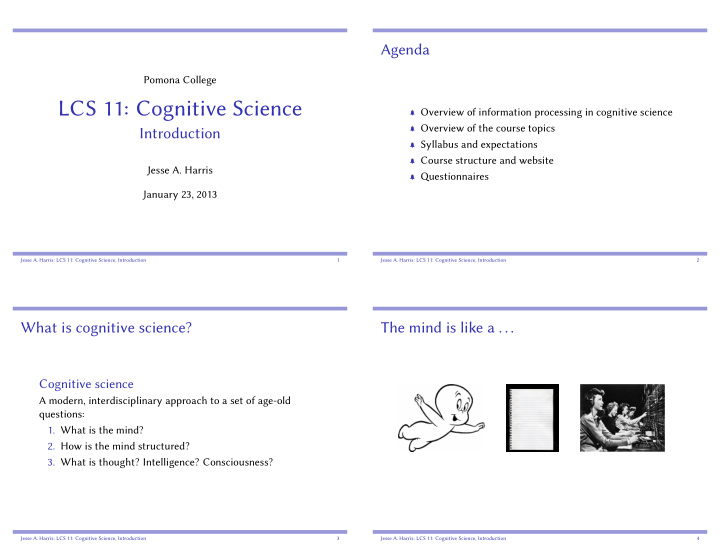 lcs 11 cognitive science