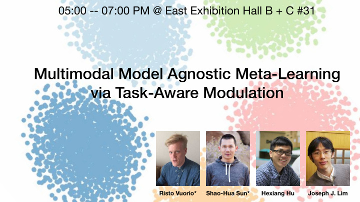 multimodal model agnostic meta learning via task aware