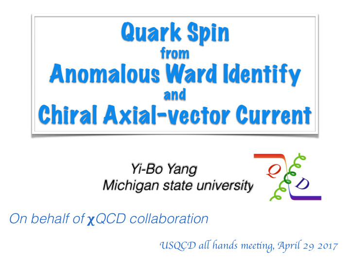 quark spin