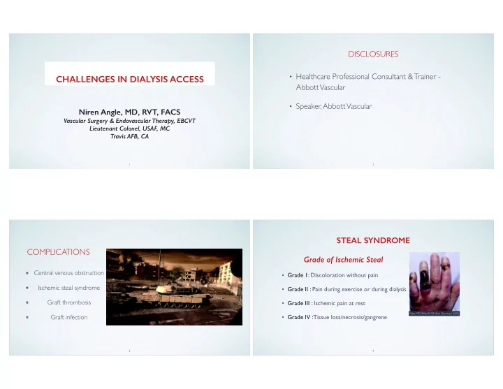 challenges in dialysis access