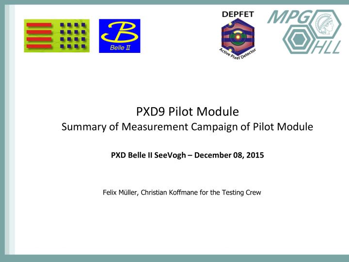 pxd9 pilot module