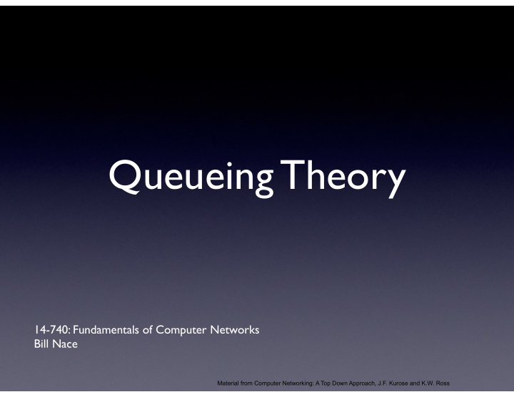 queueing theory