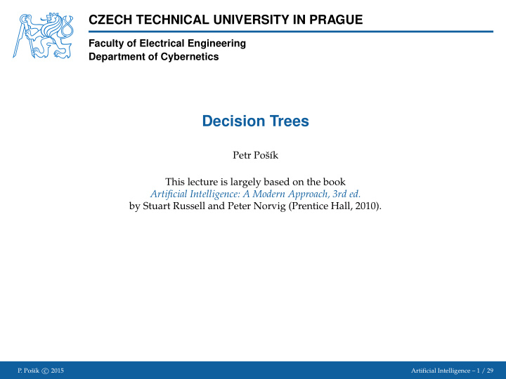 decision trees