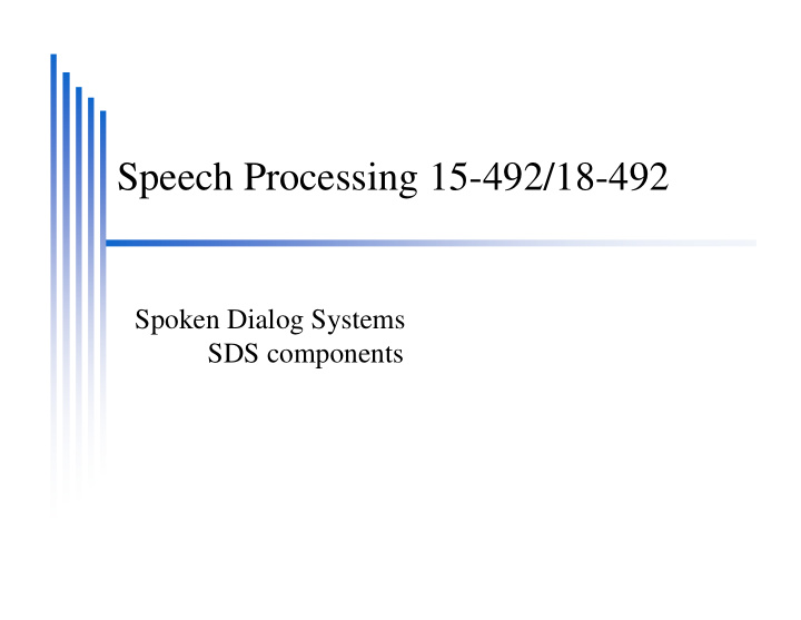 speech processing 15 492 18 492