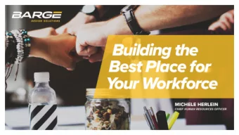 TODAYS  DISCUSSION  How do we  How do you  The Barge  define a great  develop a great  journey