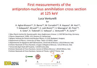 First measurements of the  antiproton-nucleus annihilation cross section  at 125 keV  Luca