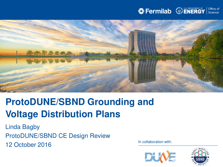 protodune sbnd grounding and voltage distribution plans