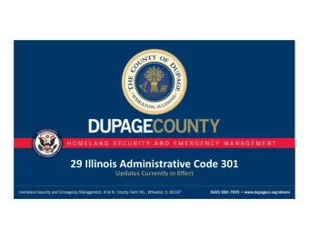 29 Illinois Administrative Code 301  Updates Currently in Effect  29 Illinois Administrative Code