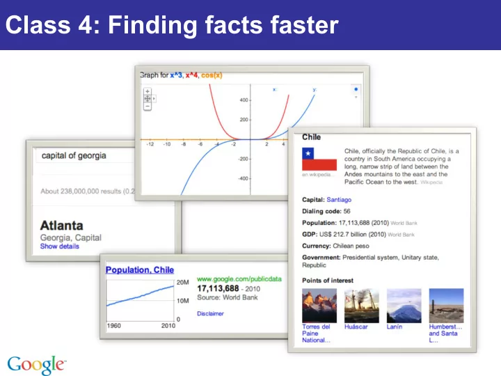 class 4 finding facts faster class outline