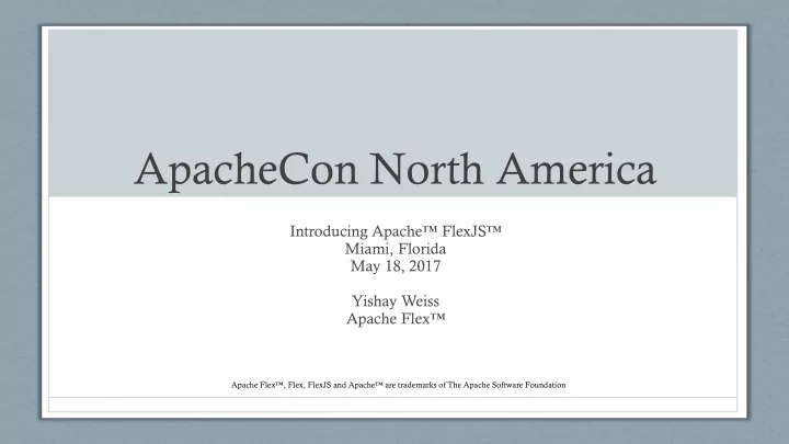 apachecon north america