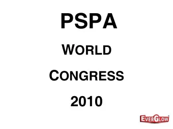 PSPA W ORLD C ONGRESS  2010  CODE LANGUAGE  AFFECTING THE USE OF  PHOTOLUMINESCENT  SIGNS &amp;