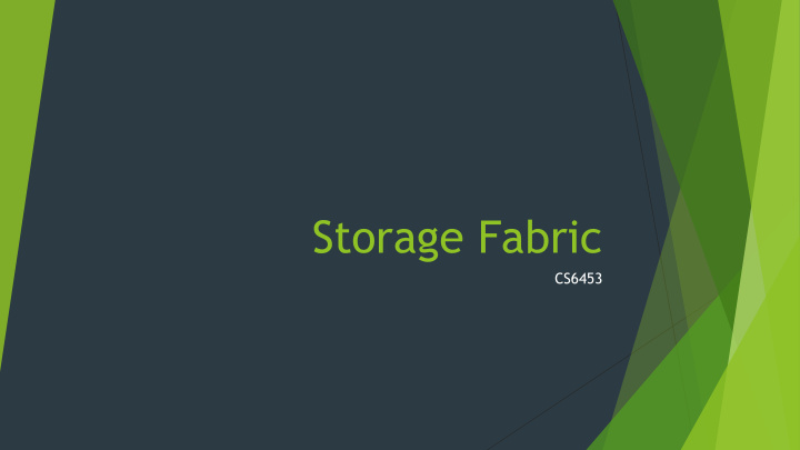 storage fabric