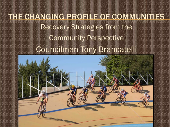 the changing profile of communities