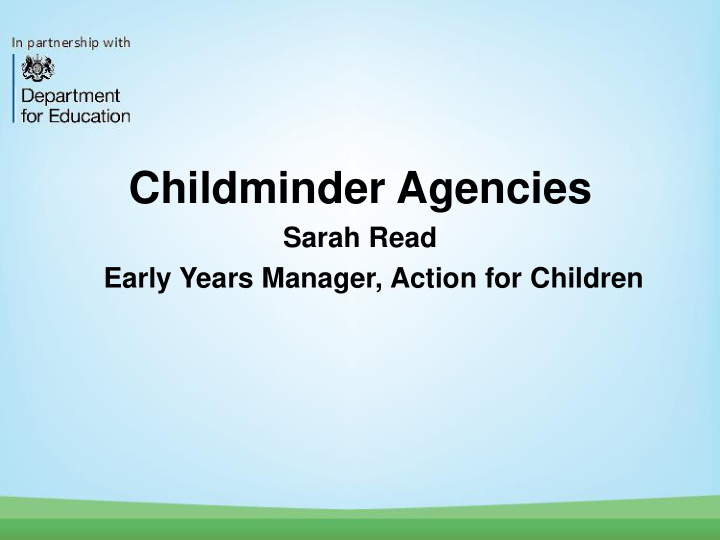 childminder agencies