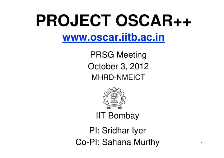 project oscar