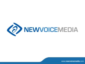 www. newvoicemedia .com www. newvoicemedia .com www. newvoicemedia .com  Who are NewVoiceMedia?