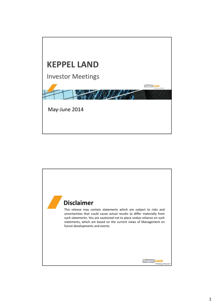 keppel land