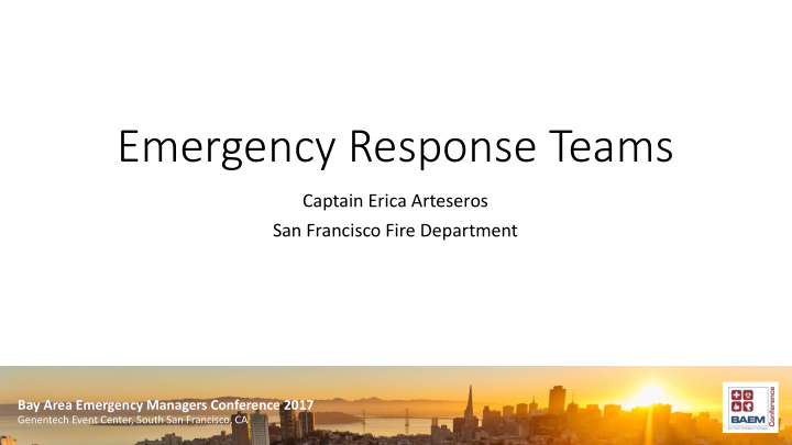 emergency response teams