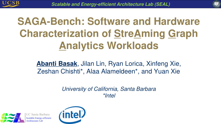 characterization of streaming graph