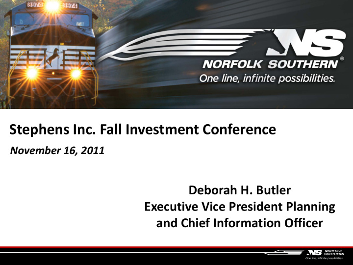 stephens inc fall investment conference