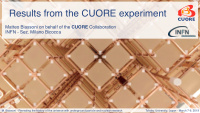 results from the cuore experiment