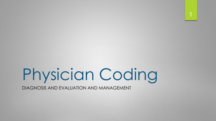 physician coding