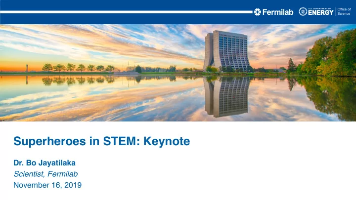 superheroes in stem keynote