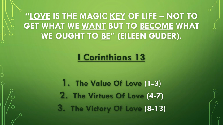 i corinthians 13 over church problems iv love does not