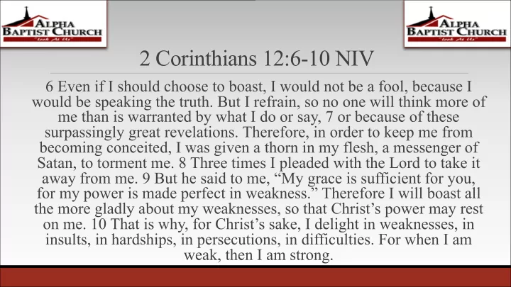 2 corinthians 12 6 10 niv