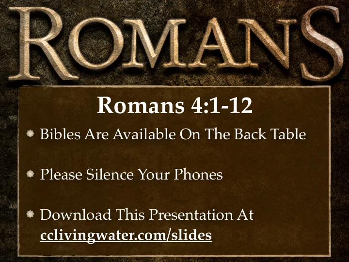 romans 4 1 12