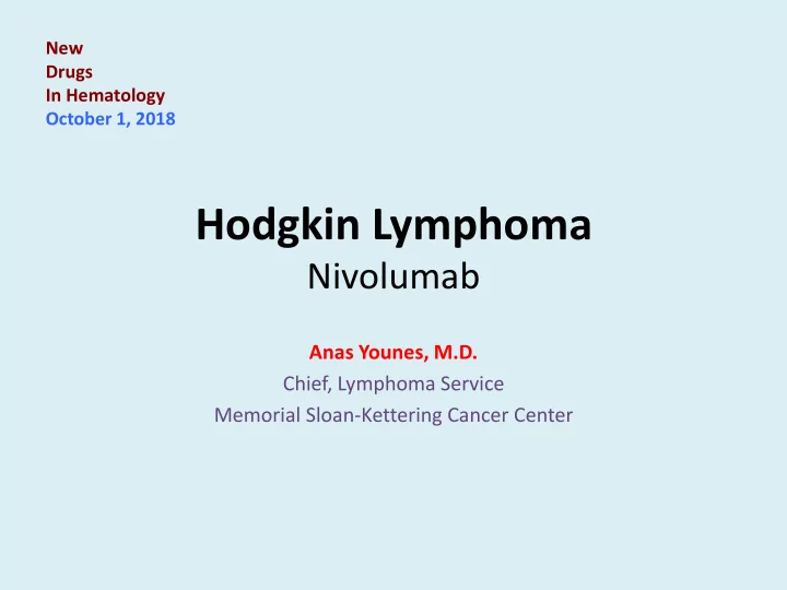 hodgkin lymphoma