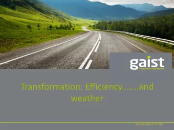 weather  A Presentation of two halves  1. Very brief summary about Gaist  2. Making Service