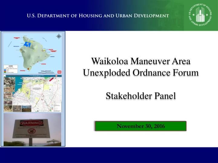 waikoloa maneuver area unexploded ordnance forum