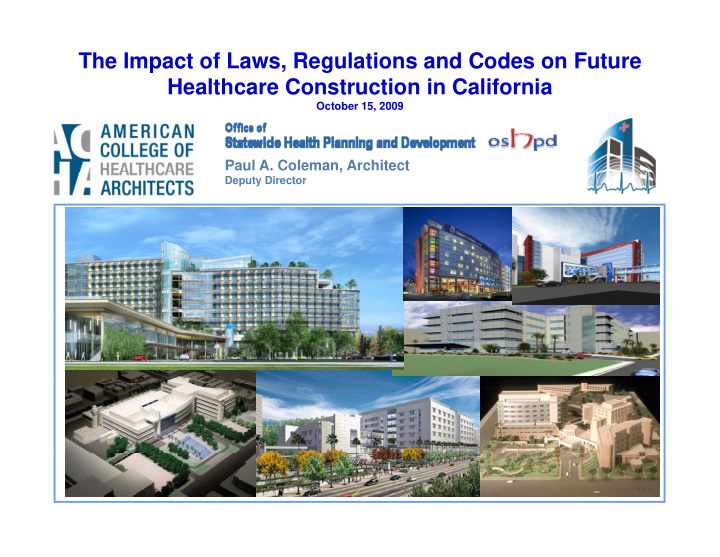 the impact of laws regulations and codes on future
