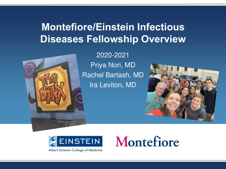 montefiore einstein infectious diseases fellowship