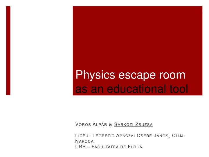 as an educational tool