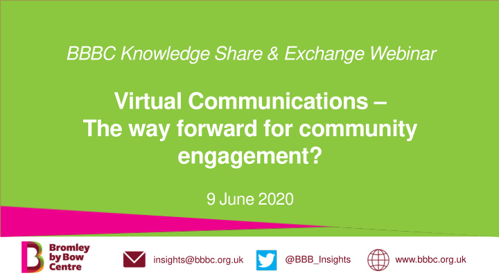 virtual communications the way forward for community