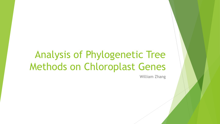 analysis of phylogenetic tree