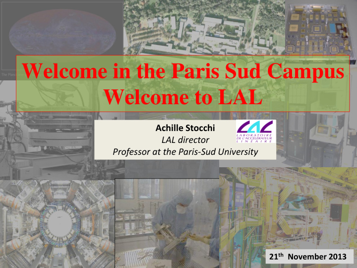 welcome in the paris sud campus