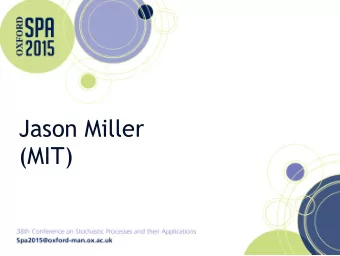 Jason Miller   (MIT)  Liouville quantum gravity and the Brownian map  Jason Miller and Scott