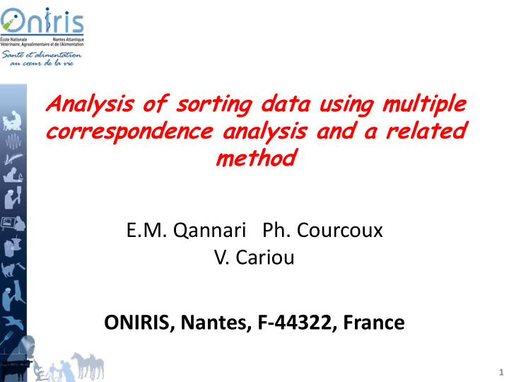 analysis of sorting data using multiple