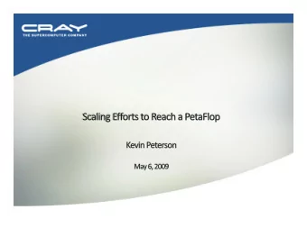 So#ware Scaling Mo/va/on &amp; Goals  HW Configura/on &amp; Scale Out  So#ware Scaling