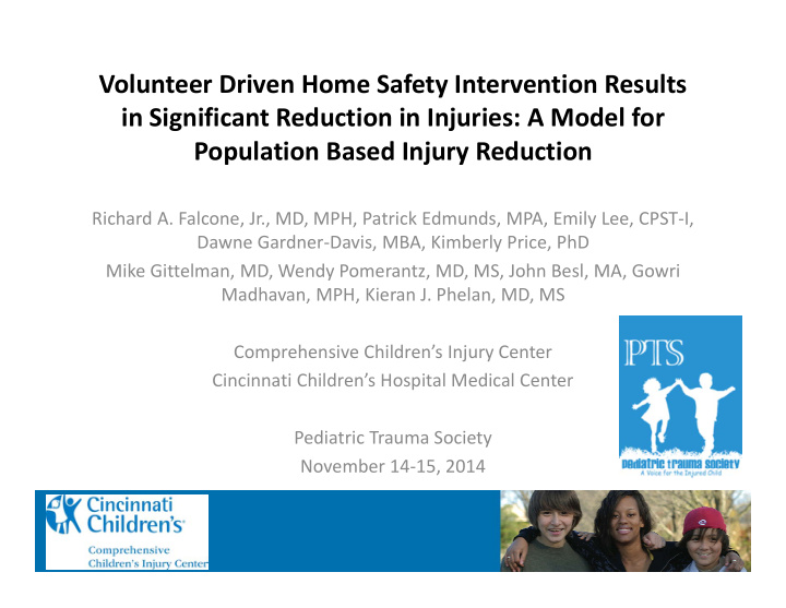 volunteer driven home safety intervention results in